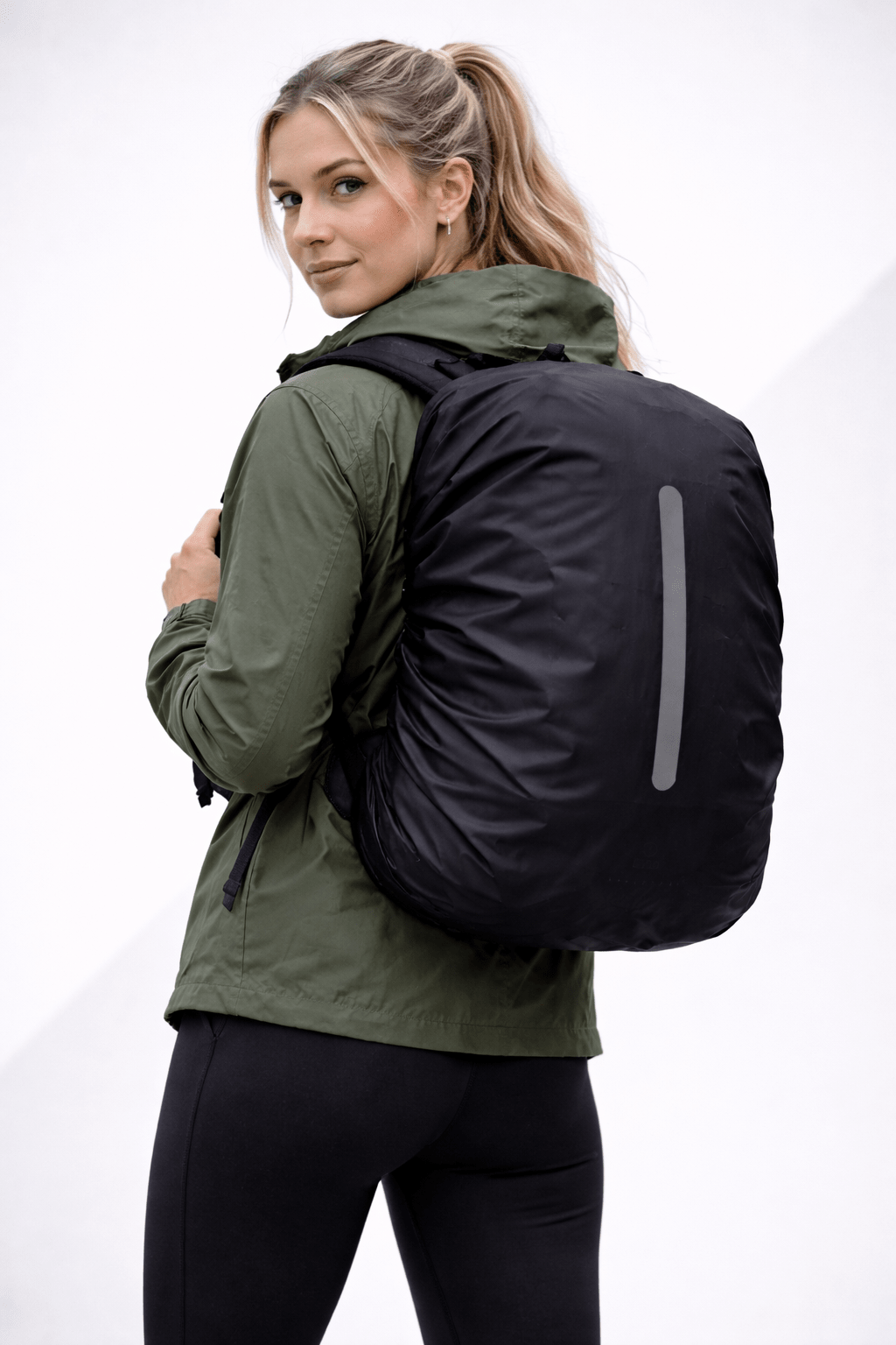 Housse de pluie imperméable et réfléchissante pour sac à dos (20–70L) – Protection vélo, camping & randonnée - RainShield