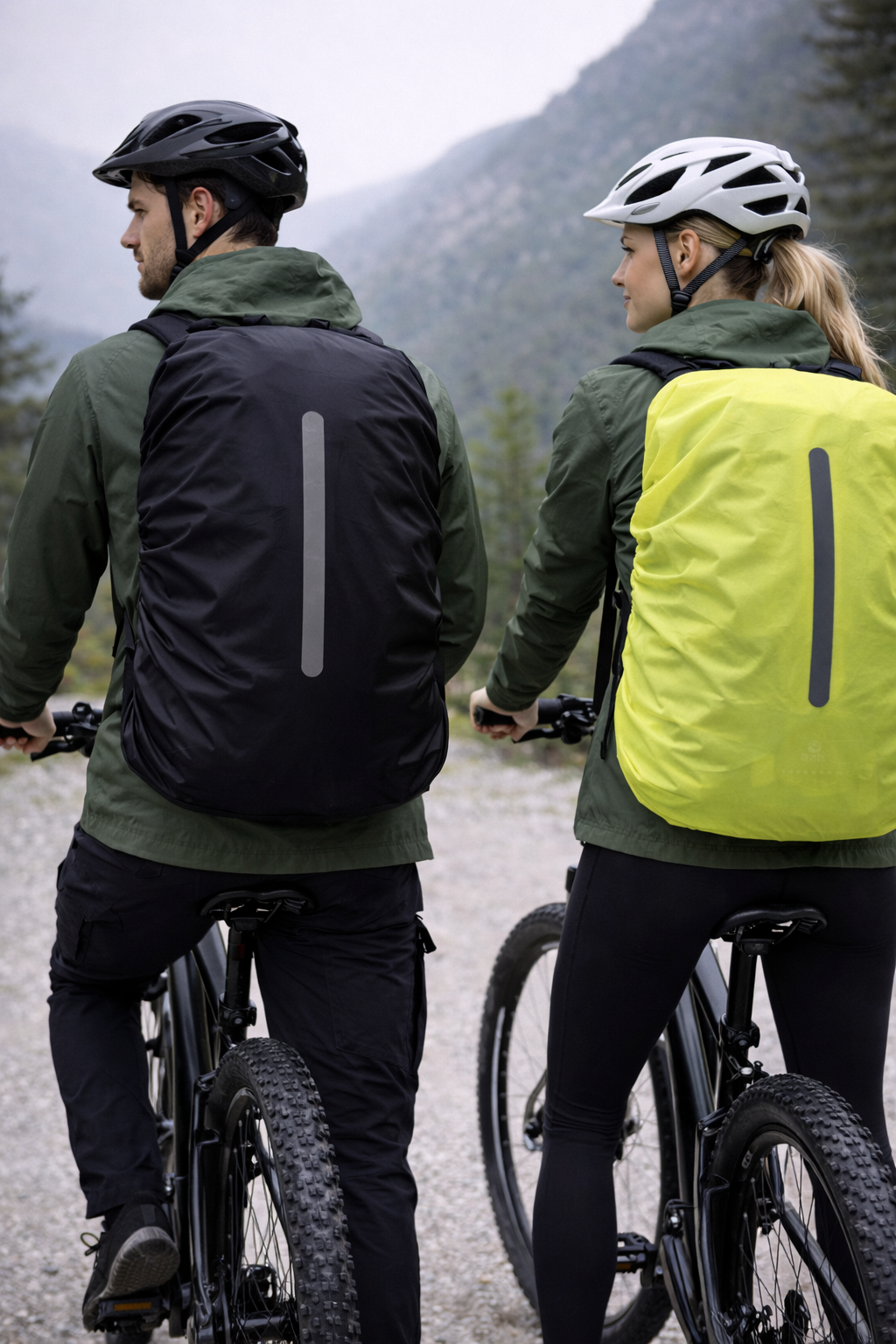 Housse de pluie imperméable et réfléchissante pour sac à dos (20–70L) – Protection vélo, camping & randonnée